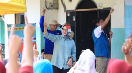 Calon Gubernur Banten, Airin Rachmi Diany saat bersilaturahmi dengan masyarakat Cikande (Ist)