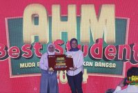 Putri Maulidati pelajar SMA Negeri 1 Rangkasbitung menjadi peserta favorit AHMBS 2024. (Istimewa)