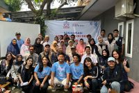 Mahasiswa UMN saat melaunching program Sirene Mandiri Desa di Kecamatan Panggarangan, Lebak - Banten. (Istimewa)