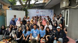 Mahasiswa UMN saat melaunching program Sirene Mandiri Desa di Kecamatan Panggarangan, Lebak - Banten. (Istimewa)