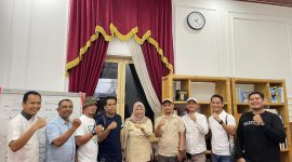 Pengurus PWI Lebak di bawah komando Nurabidin Ubaidillah saat foto bersama dengan Ketua DPRD Lebak, dr. Juwita Wulandari. (Istimewa)