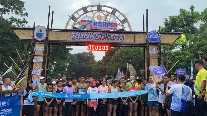 KORPRI Kabupaten Lebak menggelar kejuaraan lari 5 kilometer. Namanya adalah RUNK5bitung. (Istimewa)