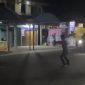 Aksi balap liar saat dibubarkan warga. (FOTO Tangkap Layar Video)