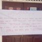 Kantor Desa Kerta Disegel warga. (Istimewa)