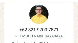 Tangkapan layar nomor yang mencatut foto dan nama ketua Tim pemenangan Hasbi - Amir.