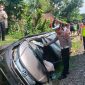 Kanit Gakkum Satlantas Polres Lebak, IPDA Aris Setyawan saat melakukan olah TKP kecelakaan. (istimewa)