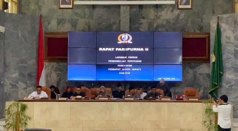DPRD Lebak menggelar rapat paripurna LKPJ Bupati Lebak tahun 2024. (Istimewa)