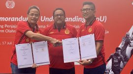 Wakil Gubernur DKI Jakarta, Rano Karno hadir dalam MoU Bank Jakarta dengan Persija 