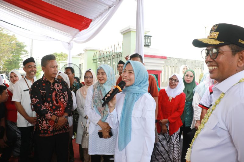 Bupati serang, ratu rachmatu zakiyah sedang sambutan (dirhat/Dailyhits)