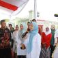 Bupati serang, ratu rachmatu zakiyah sedang sambutan (dirhat/Dailyhits)