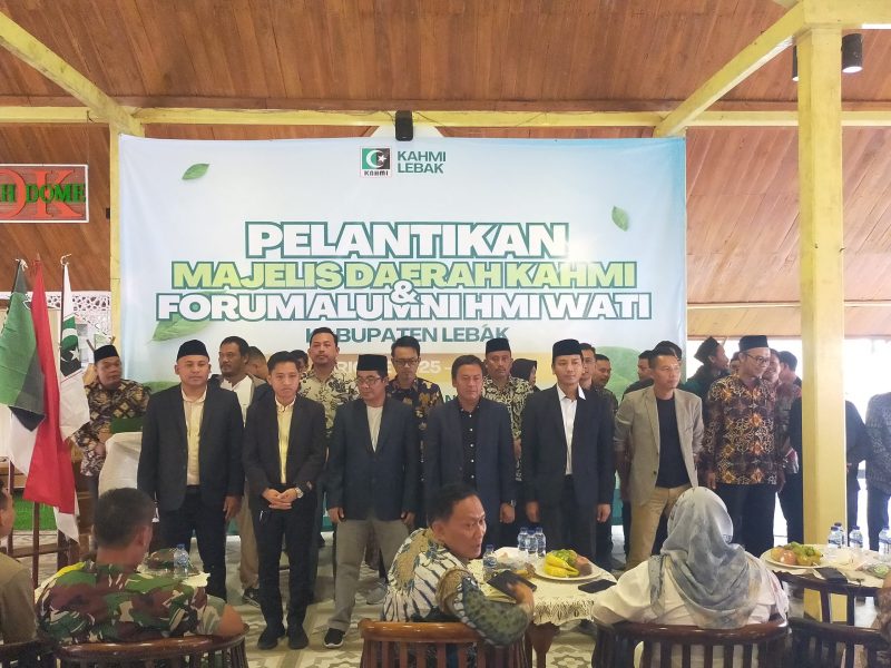 Kepengurusan KAHMI Kabupaten Lebak periode 2025-2030 resmi dilantik. Mereka berkomitmen untuk bermanfaat untuk pembangunan daerah. (Istimewa)