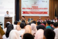 Gubernur Banten Andra Soni saat Sambutan Pembukaan MPLSR di Lebak. (Dok)