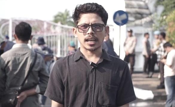 Ketua Persatuan Wartawan Indonesia (PWI) Serang Raya, Engkos Kosasih saat memberikan keterangan pers, Jumat (22/8) (Foto : istimewa/Dailyhits).