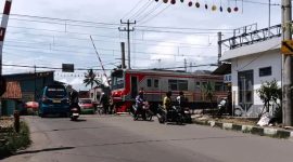 KRL Rangkasbitung - Tanah Abang anjlok. (FOTO Tangkap Layar warga)
