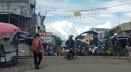 Perlintasan kereta di Pasar Rangkasbitung Bakal ditutup. (Istimewa)