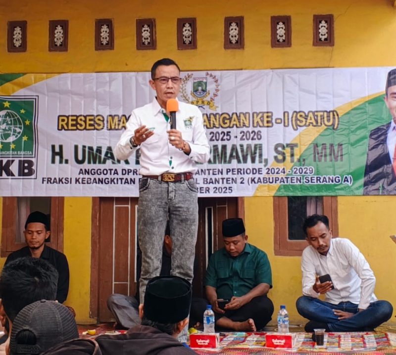 Anggota DPRD Banten dari Fraksi PKB gelar Reses Masa persidangan ke-I tahun sidang 2025-2026. Di kecamatan Carenang, serang Banten, Sabtu (25/10) Foto: (Ist/Dailyhits).