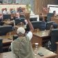 PKL Pasar Semi Rangkasbitung saat audiensi dengan DPRD Lebak. (Istimewa)