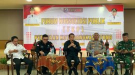 Pemkab Lebak menggelar konsultasi publik penataan PKL Pasar Rangkasbitung. (Istimewa)