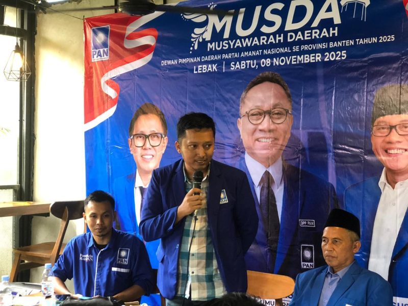 Dadan Setiawan resmi terpilih secara aklamasi sebagai Ketua Dewan Pimpinan Daerah (DPD) Partai Amanat Nasional (PAN) Kabupaten Lebak. (Istimewa)