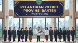Ilustrasi: 20 OPD Provinsi Banten, Besok akan di lantik pada Hari senin 3 November 2025, Foto : (Ist/Dailyhits).