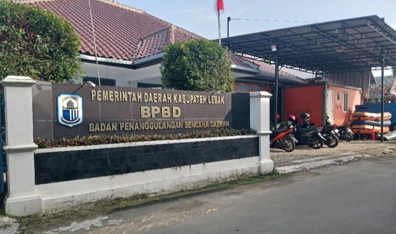 Kantor BPBD Lebak. (Istimewa)