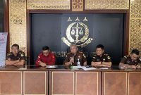 Kejaksaan Negeri Lebak saat melakukan press rilis akhir tahun 2025. (Dailyhits)