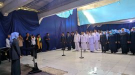 Pelantikan Masal pejabat tinggi pertama Eselon II III IV kabupaten Serang, di kampung Seni Yudha Asri, kecamatan Bandung, Jumat (9/1) Foto: (Ist/RMOL Banten).