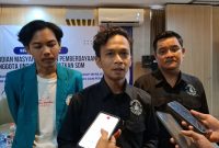 Dosen Teknik Sipil Universitas Faletehan, Himalaya Bima Kenzo, memberikan keterangan Kepada pers, senin (2/2) (Doc, Dirhat/Dailyhits).
