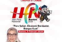 Ucapan Selamat Hari Pers Nasional tahun 2026 dari DP3AP2KB Kabupaten Lebak. (DAILYHITS)