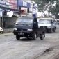 Kondisi Jalan Bypass Soekarno - Hatta dalam kondisi rusak parah. (Istimewa)