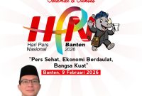 Ucapan Selamat Hari Pers Nasional 2026 dari Penjabat Sekda Kabupaten Lebak, Halson Nainggolan. (DAILYHITS)