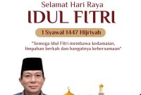 Ucapan Selamat Hari Raya Idul Fitri 1447 H KORPRI Kabupaten Lebak. (DAILYHITS)