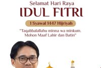 Ucapan Selamat Hari Raya Idul Fitri 1447 H Peradi Rangkasbitung. (Istimewa)