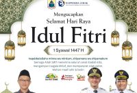 Bapperida Kabupaten Lebak mengucapkan Selamat Hari Raya Idul Fitri 1447 H. (Istimewa)