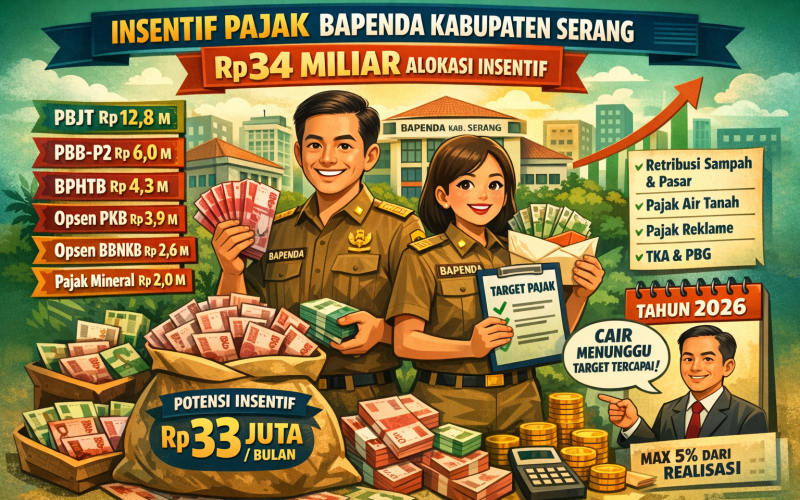 Bapenda Kabupaten Serang, Doc : (AI)