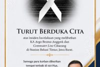 Ucapan Duka Cita Ketua BPC Gapensi Lebak, Nabil Jayabaya. (Istimewa)