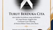 Ucapan Duka Cita Ketua BPC Gapensi Lebak, Nabil Jayabaya. (Istimewa)