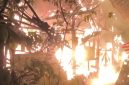 Kondisi rumah Supriatman (82) yang ludes terbakar. (Istimewa)