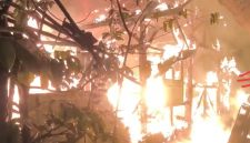 Kondisi rumah Supriatman (82) yang ludes terbakar. (Istimewa)