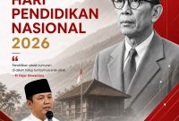 Ucapan Selamat Hari Pendidikan Nasional 2026 dari Ketua PGRI Kabupaten Lebak. (DAILYHITS)