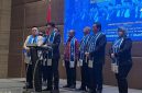 Ketua Peradi Rangkasbitung, Jimmy Siregar (depan) saat menghadiri pengangkatan dan pembekalan advokat di Hotel Novotel Kota Tangerang. (Istimewa)