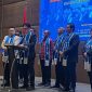 Ketua Peradi Rangkasbitung, Jimmy Siregar (depan) saat menghadiri pengangkatan dan pembekalan advokat di Hotel Novotel Kota Tangerang. (Istimewa)