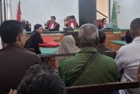 Suasana Persidangan dalam keterangan Saksi korban di PN Serang (Dok)