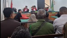 Suasana Persidangan dalam keterangan Saksi korban di PN Serang (Dok)