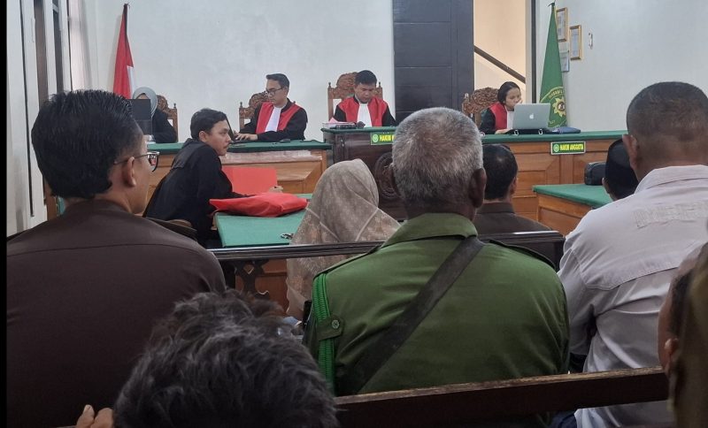 Suasana Persidangan dalam keterangan Saksi korban di PN Serang (Dok)