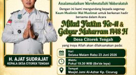 Pemdes Citorek Tengah menggelar Lebaran Yatim. (Istimewa)