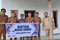 KORPRI Kabupaten Lebak merenovasi rumah tidak layak huni di Desa Cileles, Kecamatan Cileles, Kabupaten Lebak pada tahun 2026. (Istimewa)