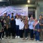 Ketua BPC Gapensi Lebak, Moch. Nabil Jayabaya saat foto bersama dengan pengurus Yayasan Yunaniah Human Care. (Istimewa)