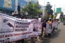 Ratusan masa aksi unjuk rasa memdatangi gedung ATR/BPN Jakarta, Dok: (Ist/Dailyhits.id)