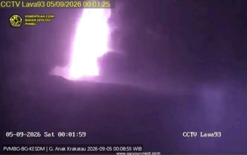 Penomena gunung Anak Krakatau, Dok (Ist/Dailyhits.id)